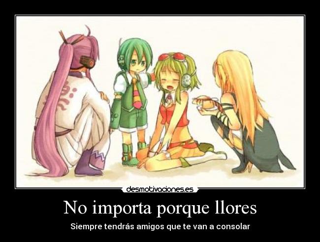 No importa porque llores -