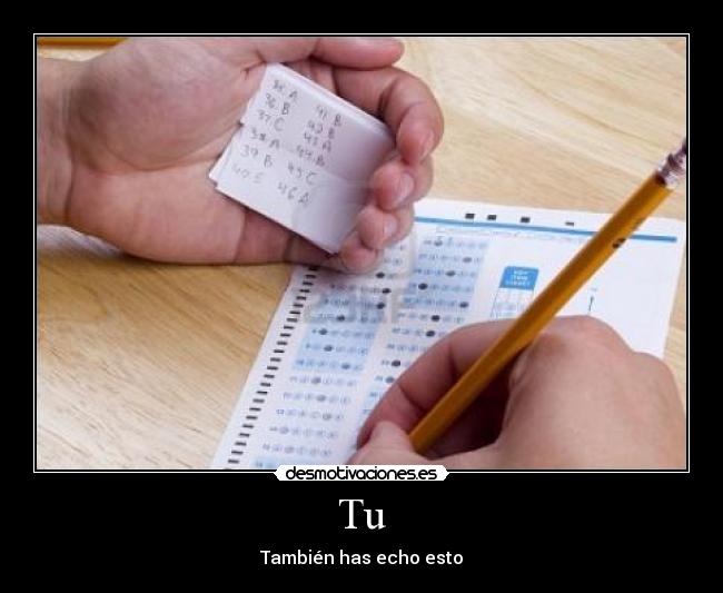 Tu - También has echo esto