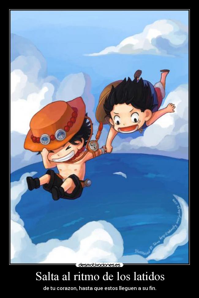 carteles one piece ace luffy frase fantastic baby big bang kpop anime desmotivaciones