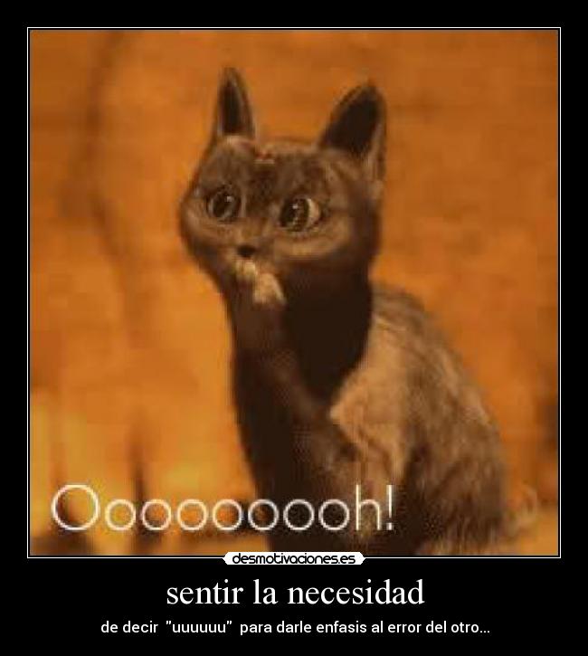 sentir la necesidad -