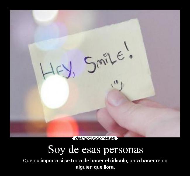 Soy de esas personas - 