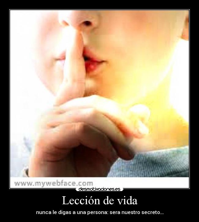 Lección de vida -