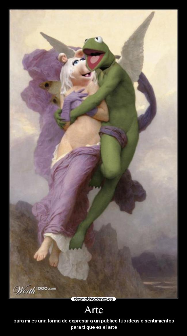 Arte - para mi es una forma de expresar a un publico tus ideas o sentimientos
para ti que es el arte