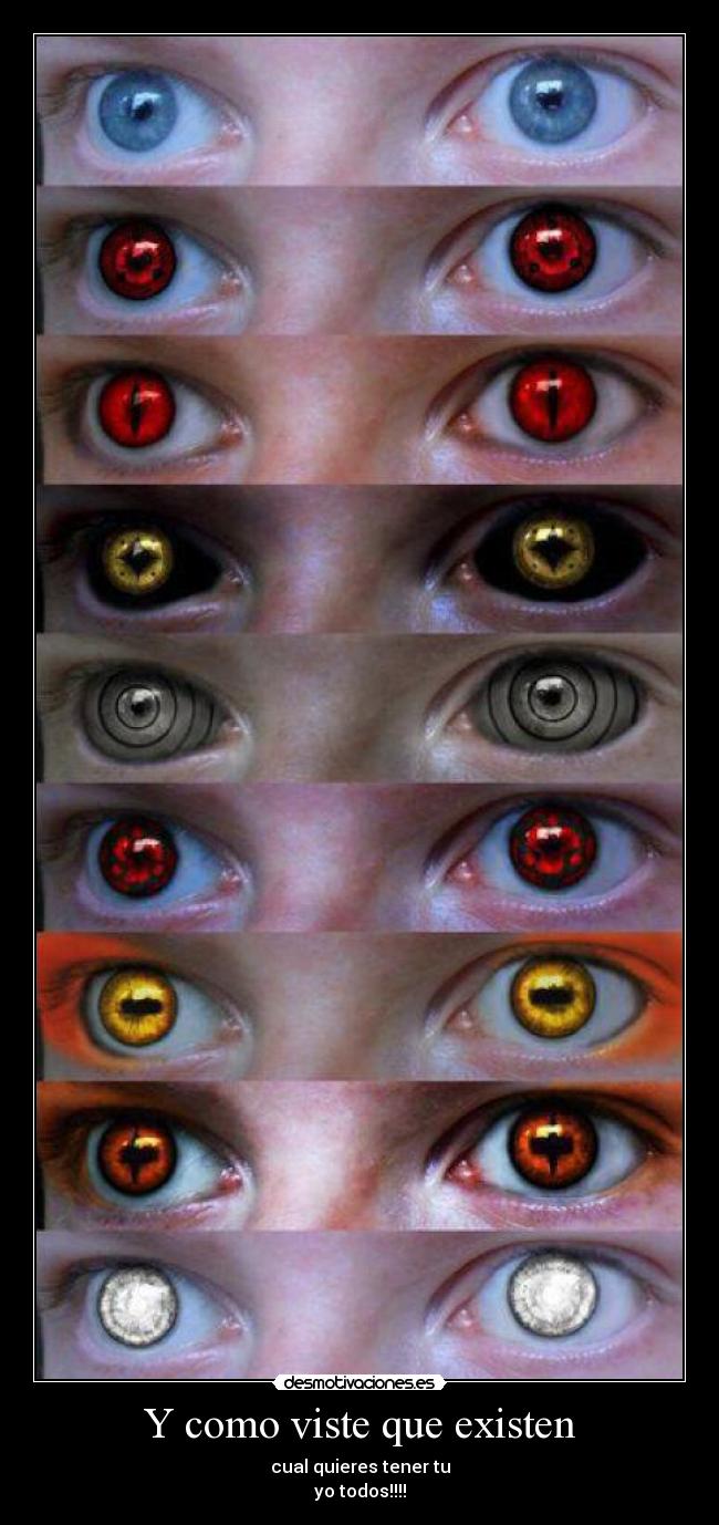 Y como viste que existen - cual quieres tener tu
yo todos!!!!