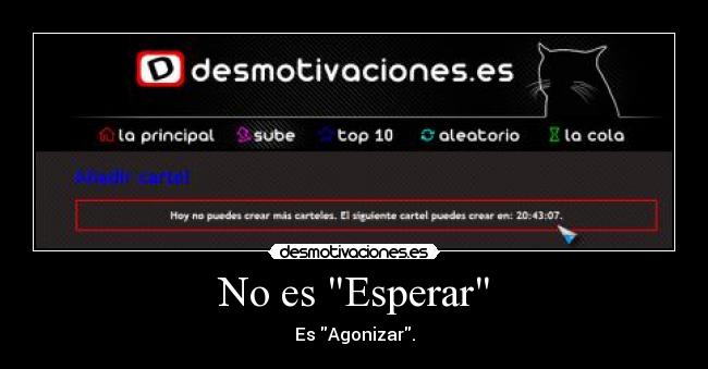 No es Esperar -