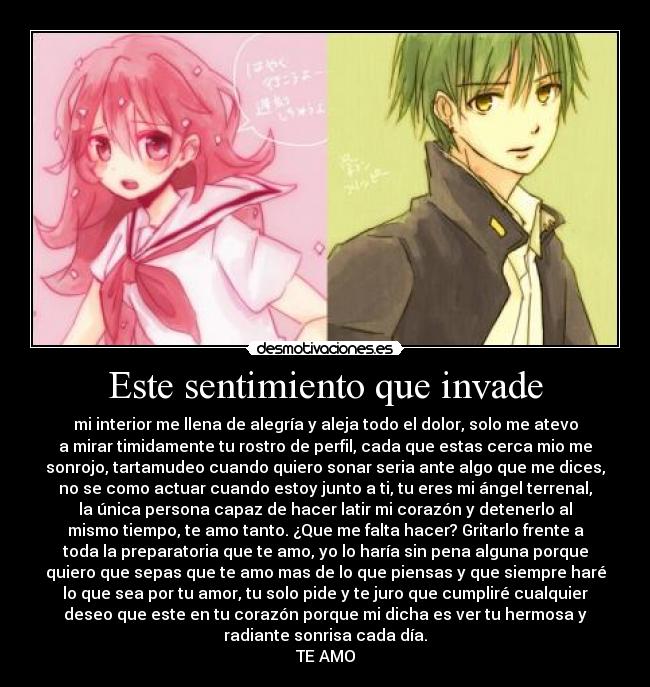 Este sentimiento que invade - 