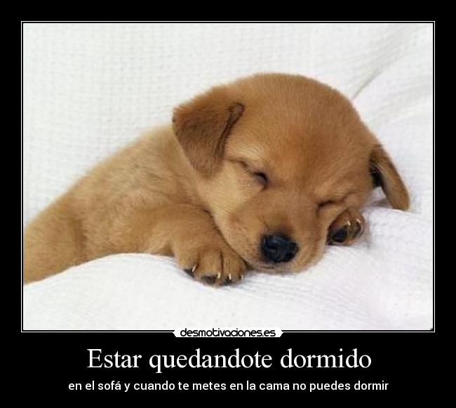 Estar quedandote dormido -