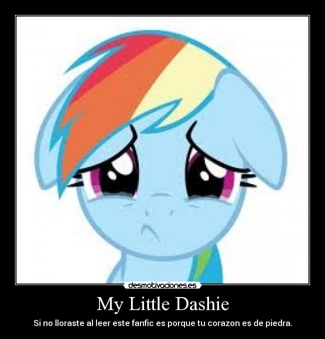 My Little Dashie - Si no lloraste al leer este fanfic es porque tu corazon es de piedra.