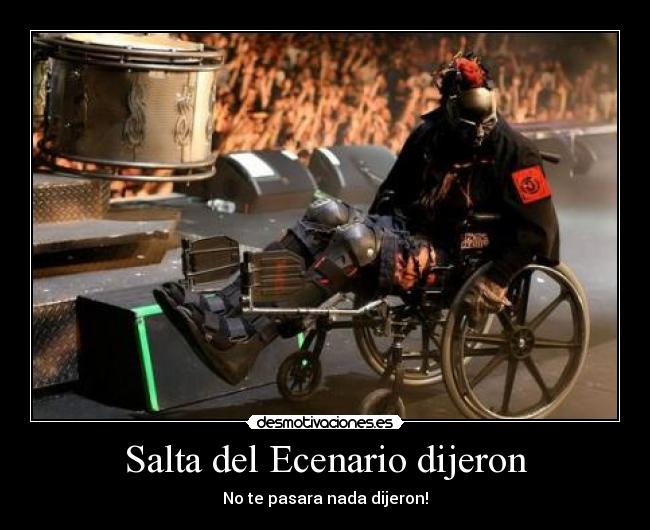 Salta del Ecenario dijeron - No te pasara nada dijeron!