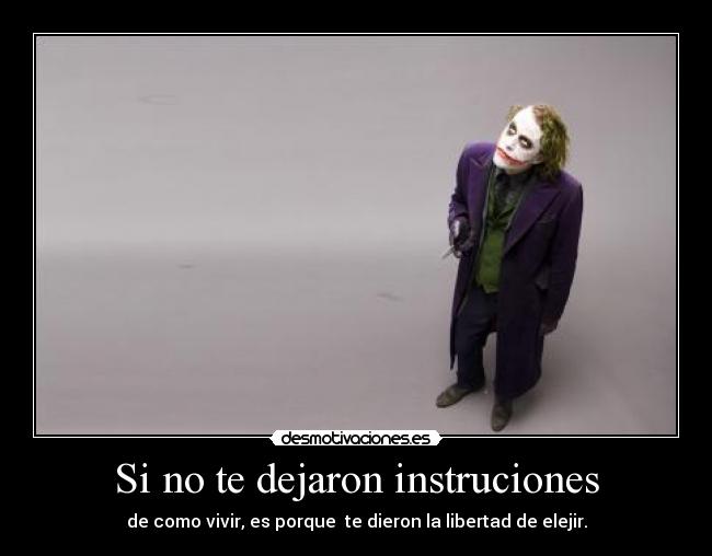 Si no te dejaron instruciones -