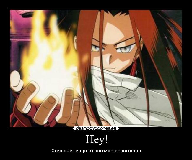 carteles anime shaman king corazon desmotivaciones