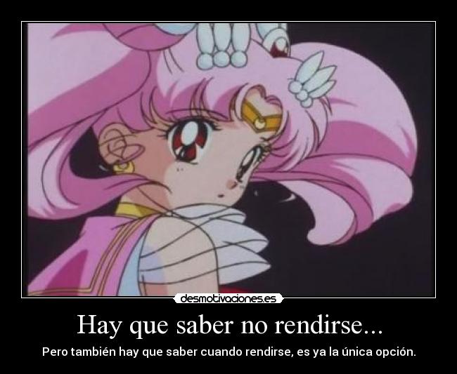 carteles desamor dolor corazon roto anime rini chibiusa sailor moon tristeza amor lagrimas rendirse desmotivaciones