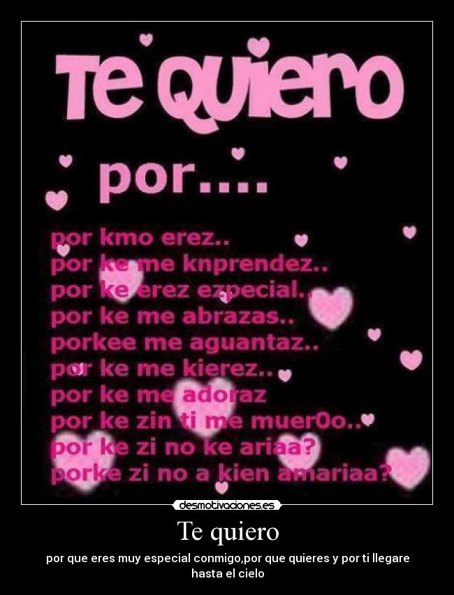 Te quiero -