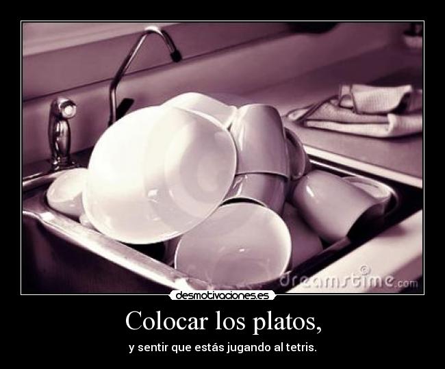 Colocar los platos, - 