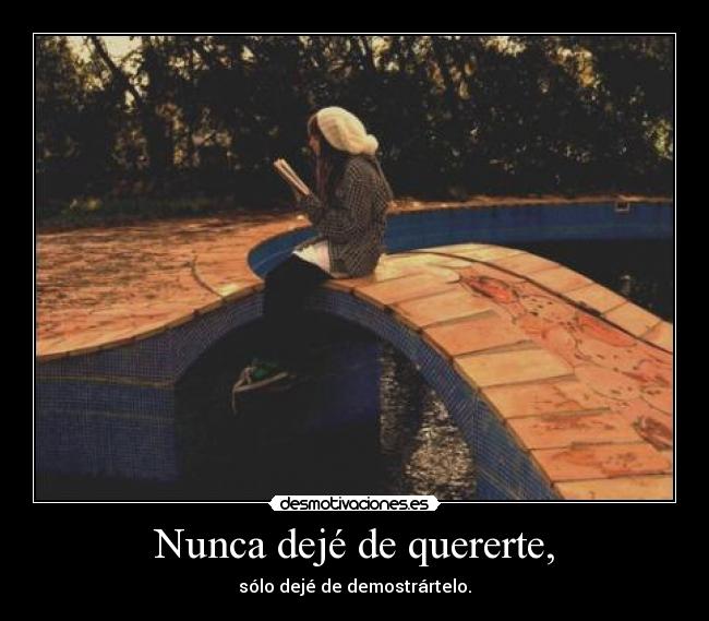 carteles nunca deje quererte desmotivaciones
