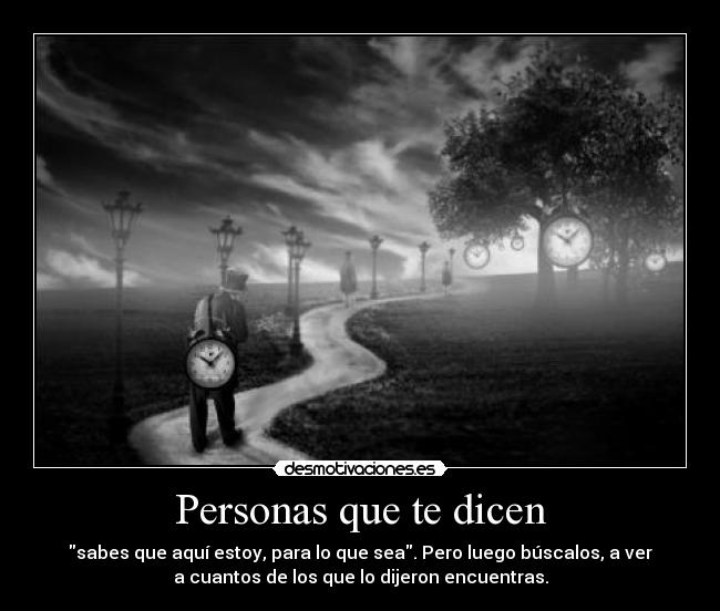 Personas que te dicen - 