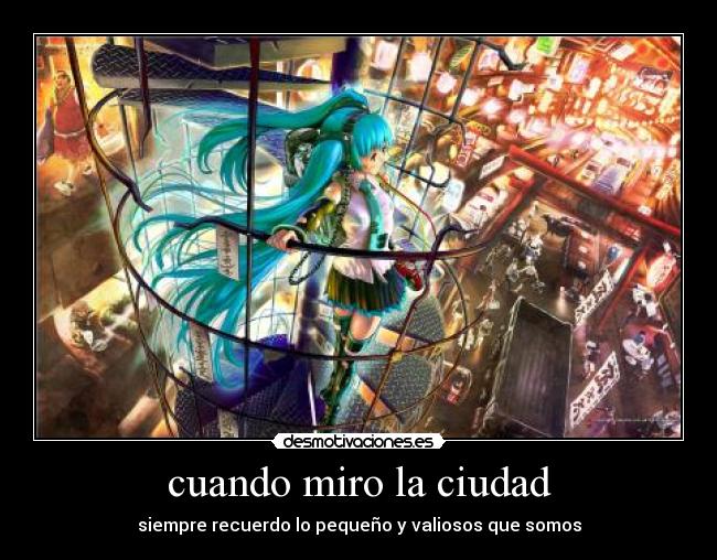 cuando miro la ciudad -