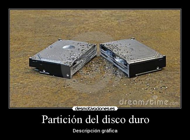 Partición del disco duro -