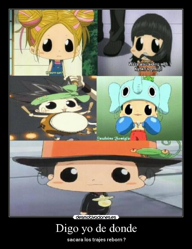 Digo yo de donde - sacara los trajes reborn ?