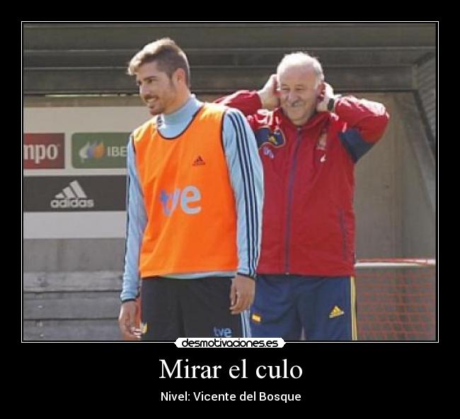 Mirar el culo - Nivel: Vicente del Bosque