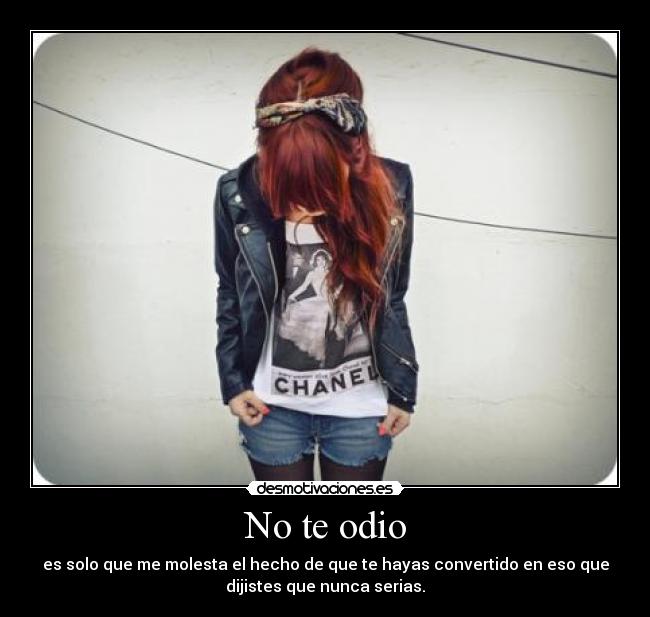 No te odio -