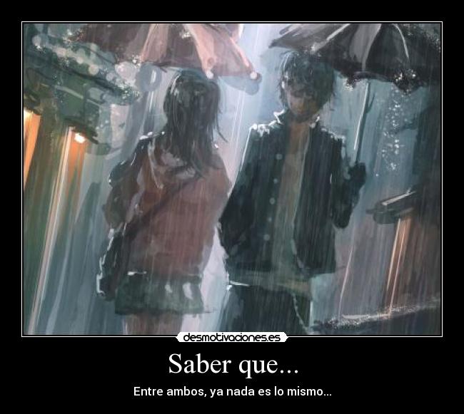 Saber que... -