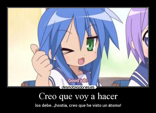 carteles lucky star konata izumi harukaze desmotivaciones