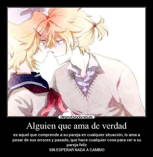 Alguien que ama de verdad -