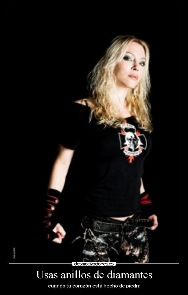 Usas anillos de diamantes - cuando tu corazón está hecho de piedra