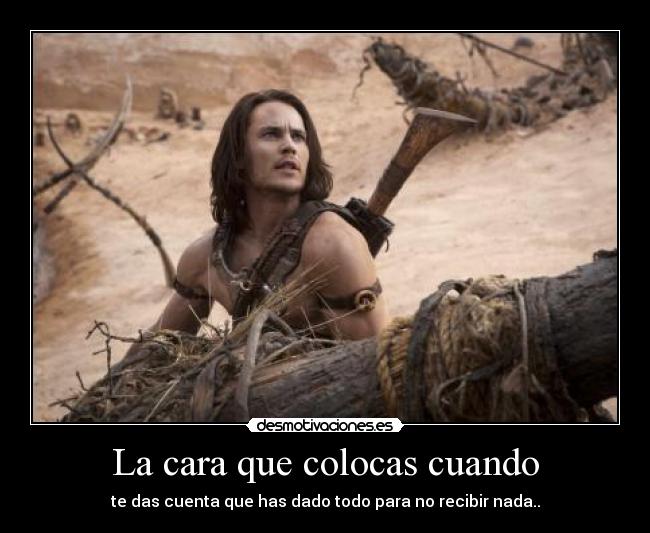 La cara que colocas cuando -