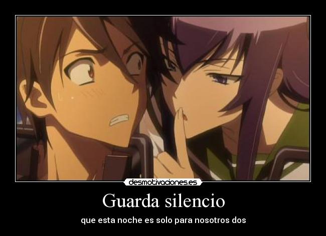 Guarda silencio - que esta noche es solo para nosotros dos