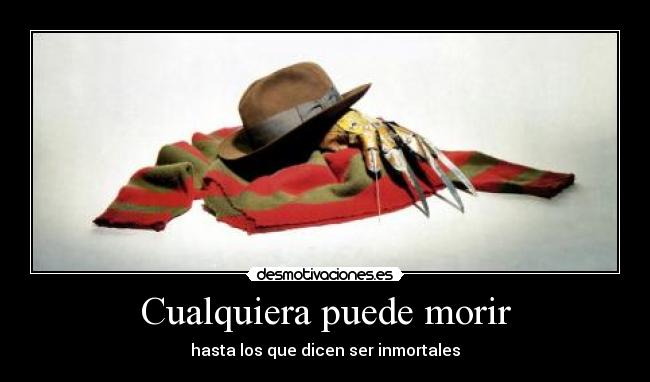 Cualquiera puede morir - 