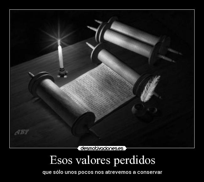 Esos valores perdidos -