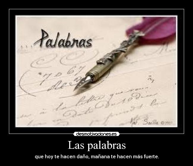 Las palabras -