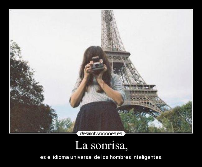 La sonrisa, -