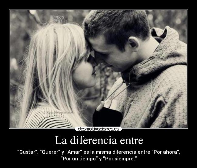 La diferencia entre -