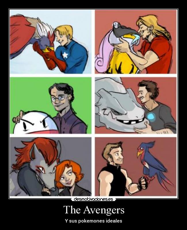 The Avengers - Y sus pokemones ideales