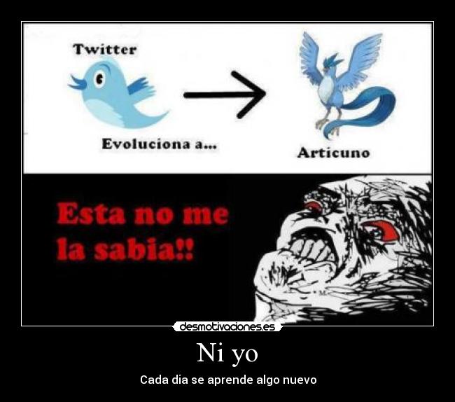 Ni yo - Cada dia se aprende algo nuevo