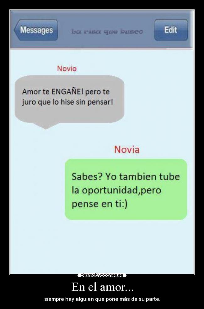 En el amor... - 