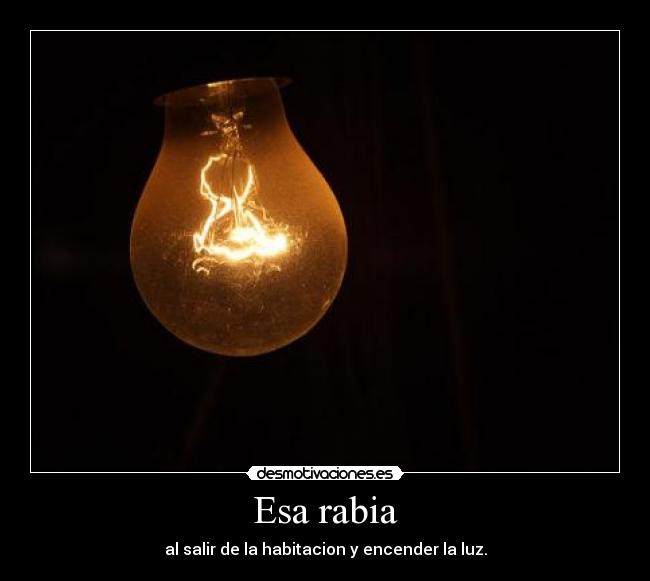 Esa rabia -
