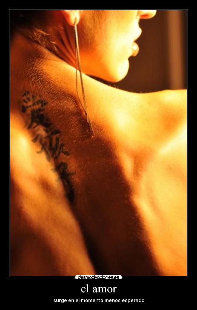 el amor - surge en el momento menos esperado