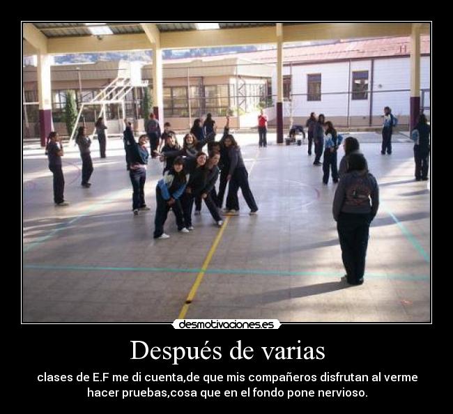 Después de varias -