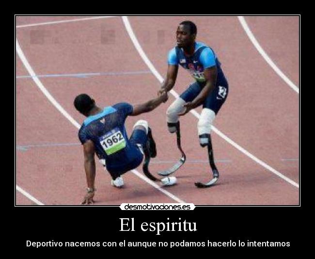 El espiritu - Deportivo nacemos con el aunque no podamos hacerlo lo intentamos