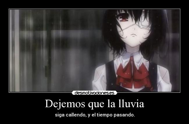 Dejemos que la lluvia -