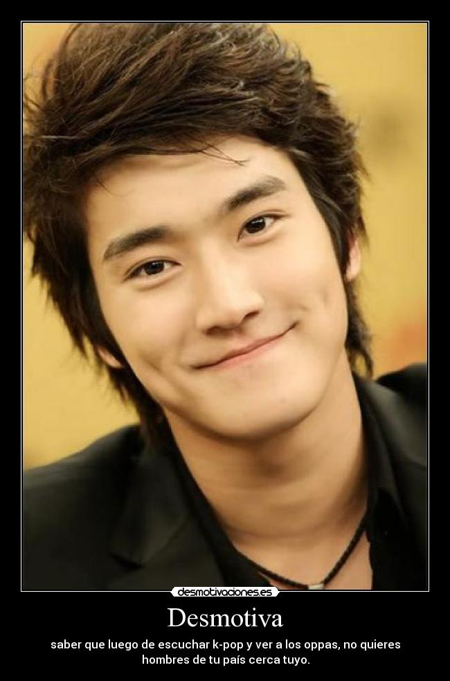 carteles kpop choi siwon hombres amor paises corea musica oppas coreanos desmotivaciones