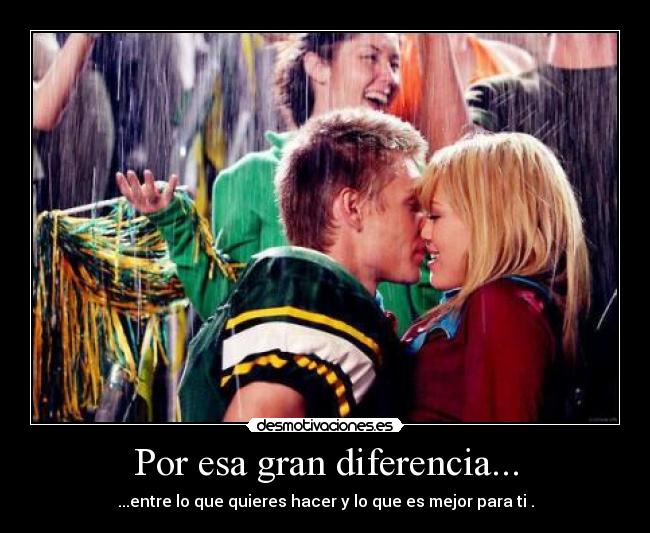 Por esa gran diferencia... - 