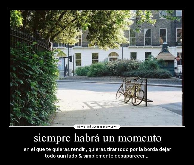 siempre habrá un momento - 
