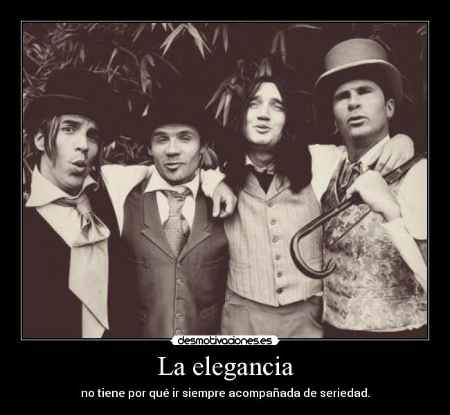 La elegancia - no tiene por qué ir siempre acompañada de seriedad.