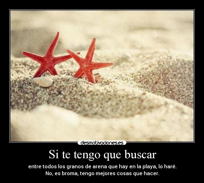 Si te tengo que buscar -