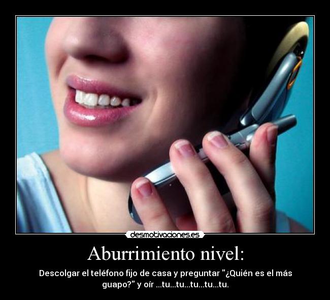 Aburrimiento nivel: -